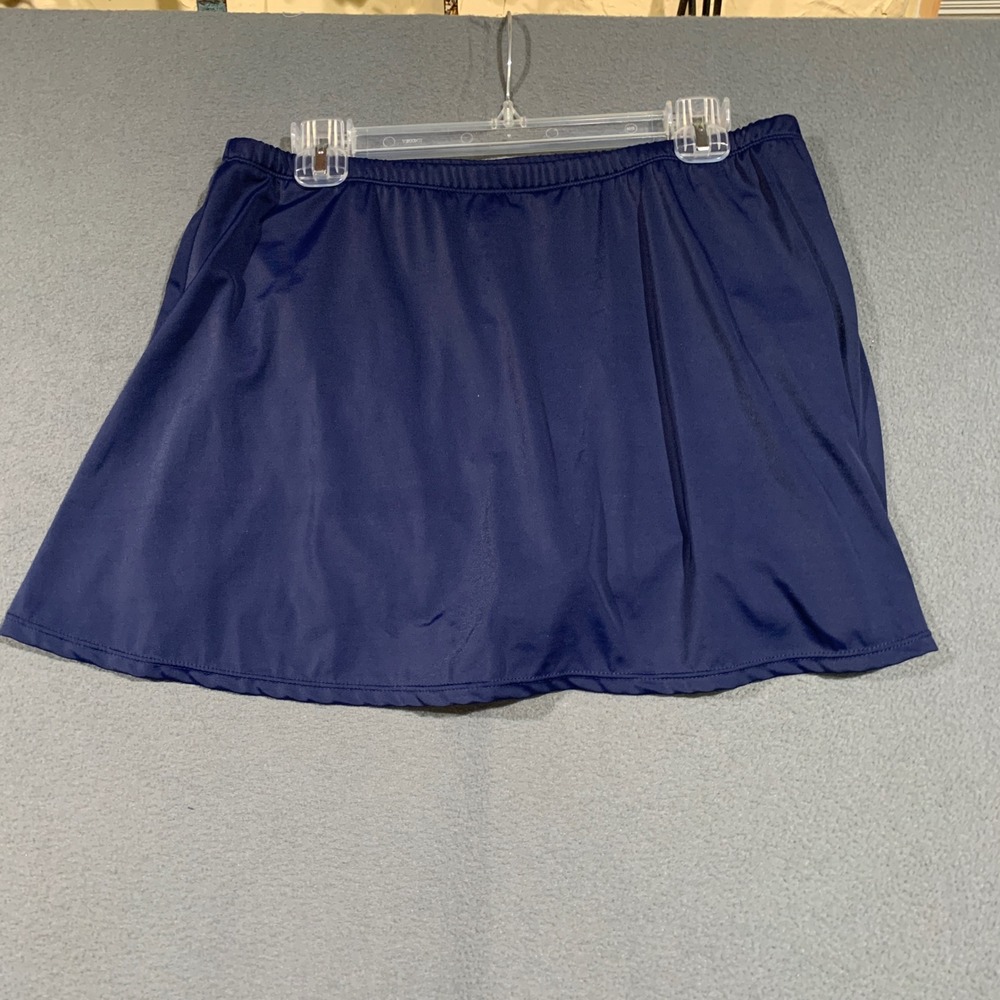 Swimsuits For All Navy Blue‎ Swim Skirt with Built-in Brief Plus Size 18 Modest